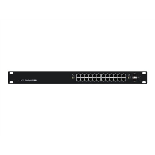 Ubiquiti , Switch , ES-24-250W , Web managed , Rackmountable , Gigabit Ethernet (copper) ports quantity 24 , SFP ports quantity 2