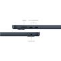 Apple MacBook , Air , Midnight , 15 , IPS , 2880 x 1864 pixels , Apple M3 , 8 GB , Solid-state drive capacity 512 GB , Apple M3 chip 8-core CPU/10-core GPU , macOS , 802.11ax , Bluetooth version 5.3 , Keyboard language Russian , Keyboard backlit , Warrant