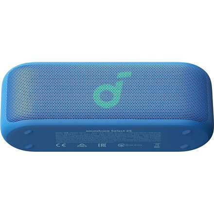 Anker Soundcore , Speaker , Select 2S , 20 W , Waterproof , Bluetooth , Blue , Portable , Wireless connection