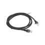 Lanberg Patchcord CAT.6 UTP , PCU6-10CC-0150-BK , 1.5 m