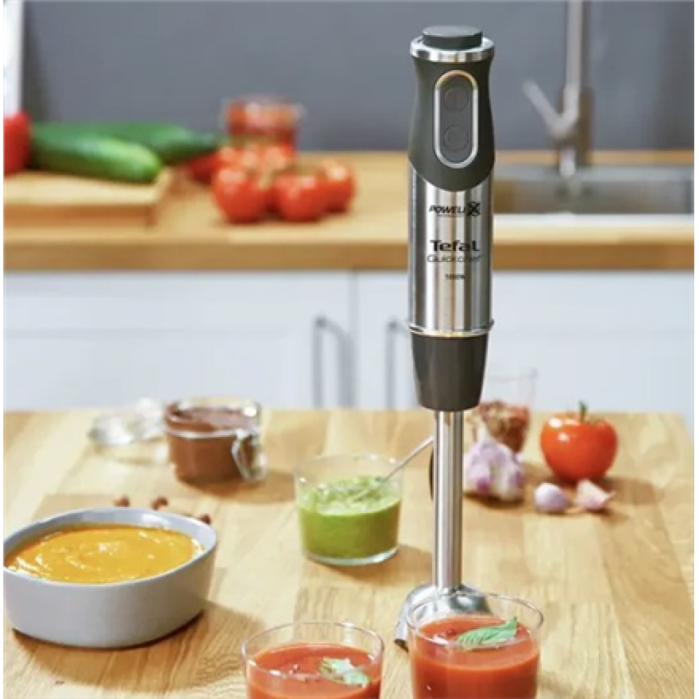 TEFAL , Blender , Quickchef 3-in-1 HB656838 , Hand Blender , 1000 W , Number of speeds 20 , Turbo mode , Chopper , Black
