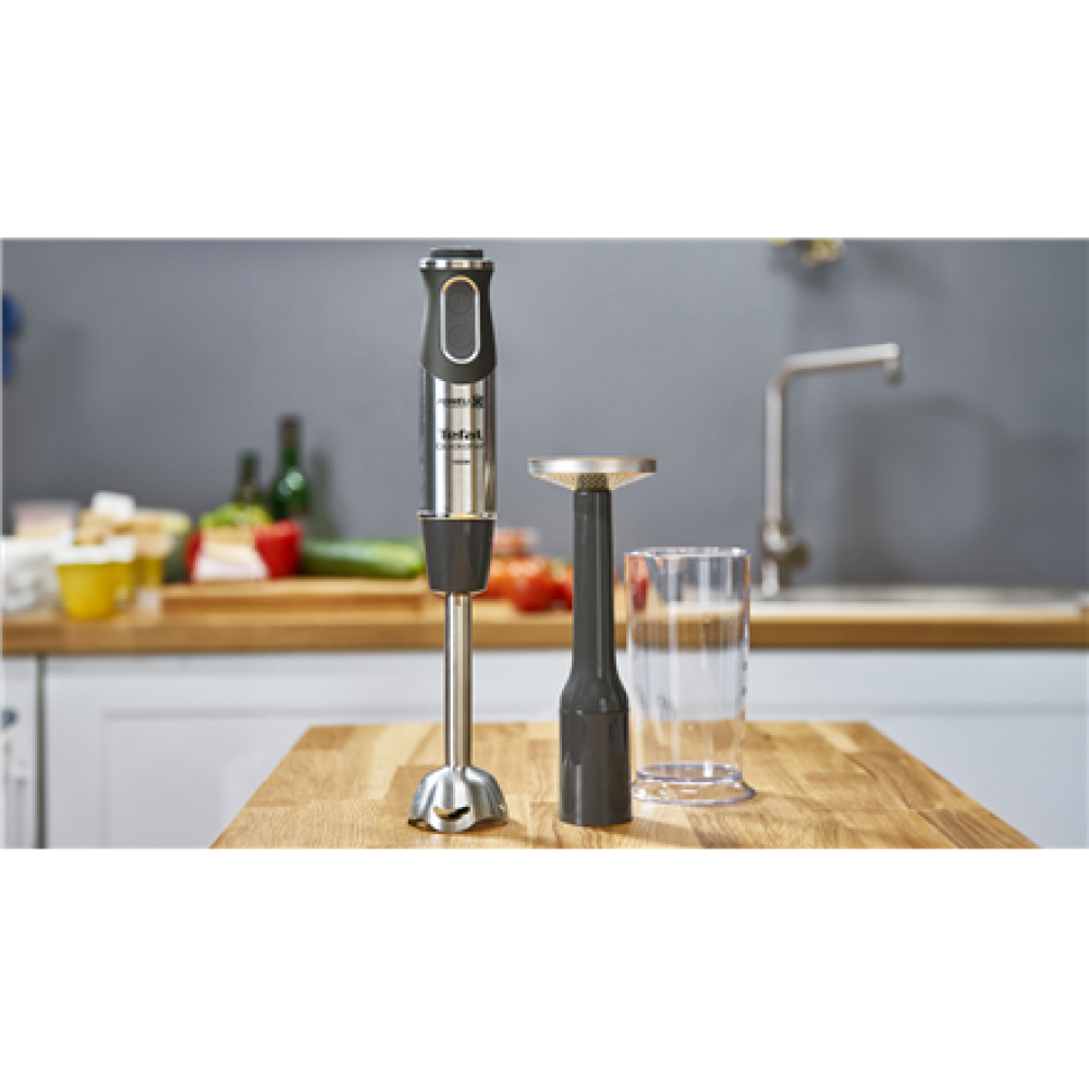 TEFAL , Blender , Quickchef 3-in-1 HB656838 , Hand Blender , 1000 W , Number of speeds 20 , Turbo mode , Chopper , Black