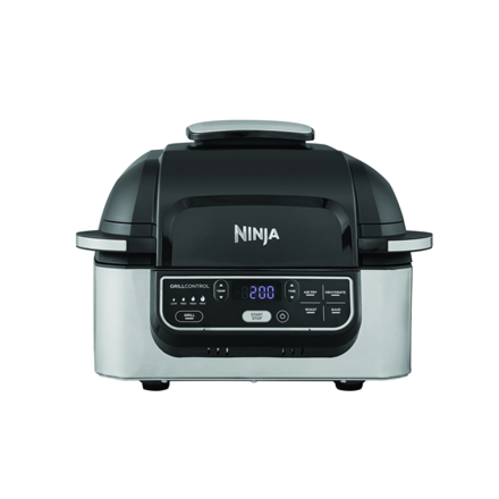 NINJA , Hot Air Fryer , AG301EU , Capacity 5.7 L , Cyclonic Air Technology , Black/Stainless Steel