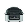 NINJA , Hot Air Fryer , AG301EU , Capacity 5.7 L , Cyclonic Air Technology , Black/Stainless Steel