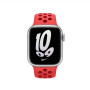 Apple , Nike Sport Band , 41 , Bright Crimson/Gym Red , Fluoroelastomer , Strap fits 130–200mm wrists