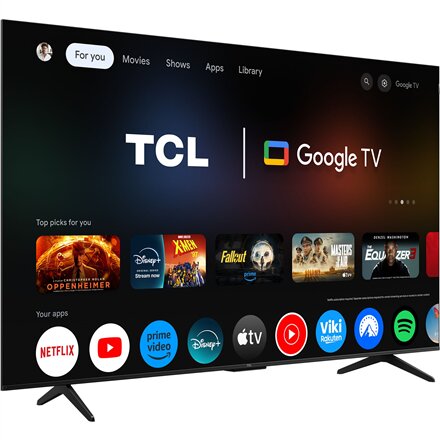 TCL 4K QLED TV , 65T69C , 65 , Smart TV , Google TV , UHD , Black