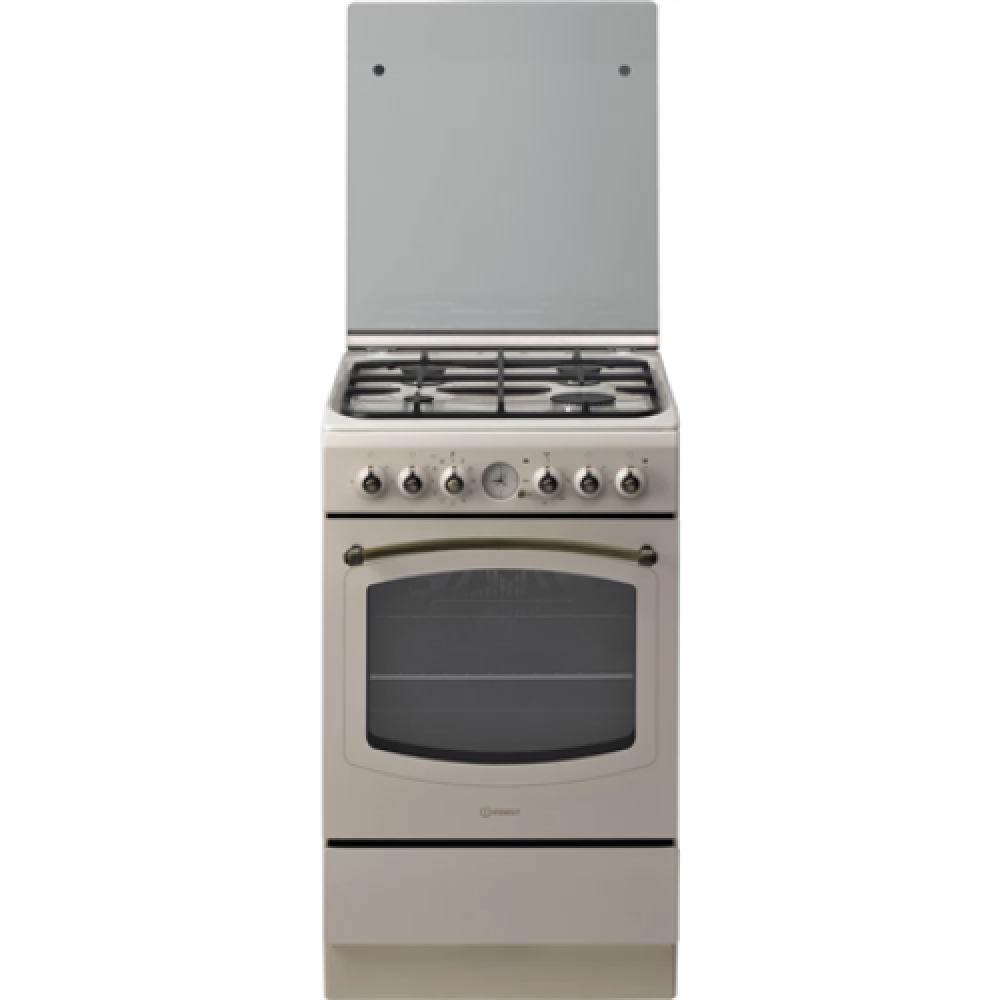 INDESIT Cooker , IS5G8MHJ/E/1 , Hob type Gas , Oven type Electric , Jasmine , Width 50 cm , Grilling , Depth 60 cm , 60 L