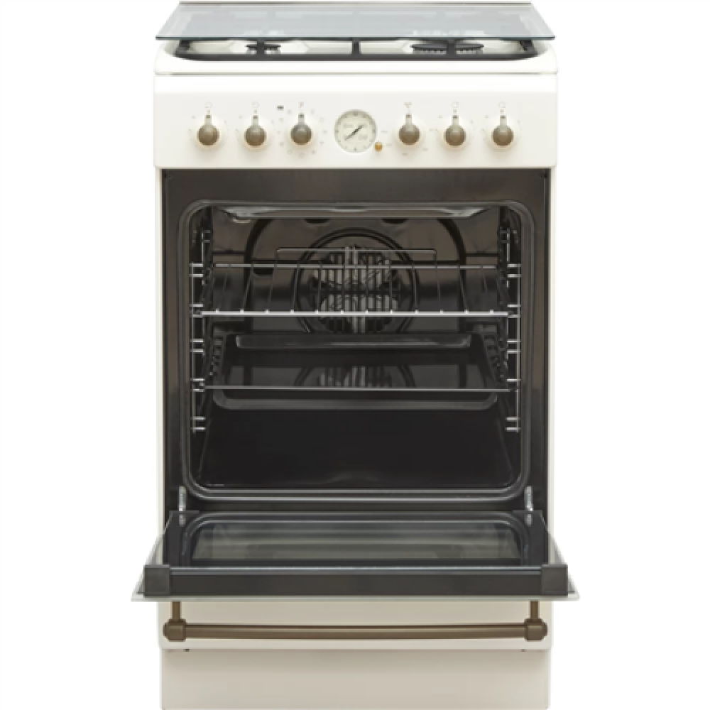 INDESIT Cooker , IS5G8MHJ/E/1 , Hob type Gas , Oven type Electric , Jasmine , Width 50 cm , Grilling , Depth 60 cm , 60 L