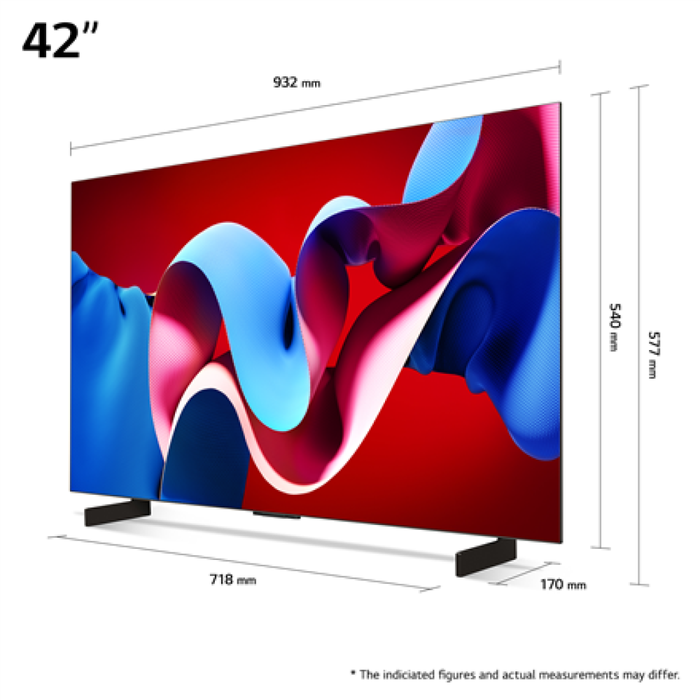 LG OLED42C41LA , 42 , Smart TV , webOS , UHD , Black