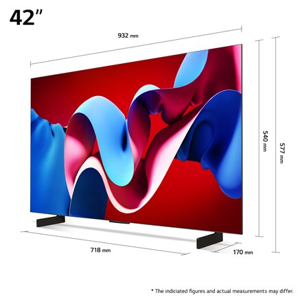 LG OLED42C41LA , 42 , Smart TV , webOS , UHD , Black