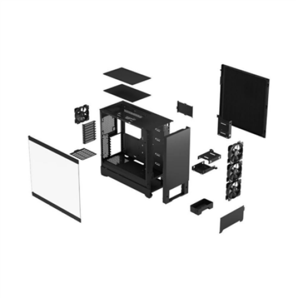 Fractal Design , Pop XL , Side window , Black TG Clear Tint , E-ATX up to 280 mm, ATX , mATX, Mini ITX , Power supply included No , ATX