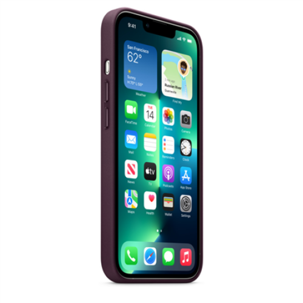Apple iPhone 13 Pro Leather Case with MagSafe Dark Cherry