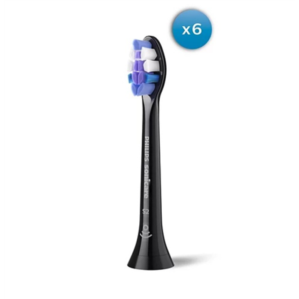 Philips HX6056/88 Sonicare Sensitive , Replacement brush heads , Heads , For adults , Number of brush heads included 6 , Black