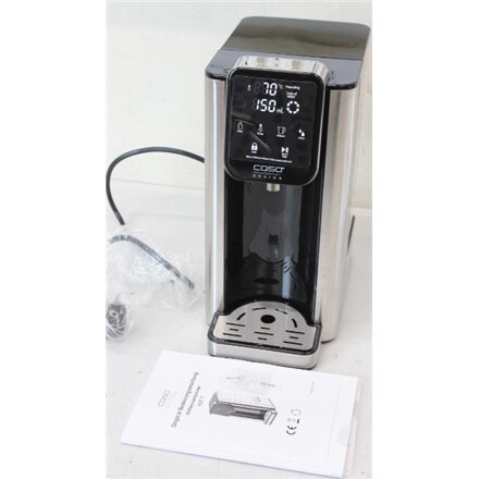 SALE OUT. Caso 01875 HOT 7 Turbo Hot water dispenser, Capacity 2.7 L, Black/Stainless Steel , SALE OUT. Caso Turbo Hot Water Dispenser , Hot7 , Water Dispenser , 2200 W , 2.7 L , Plastic/Stainless Steel , Black/Stainless Steel , UNPACKED, USED