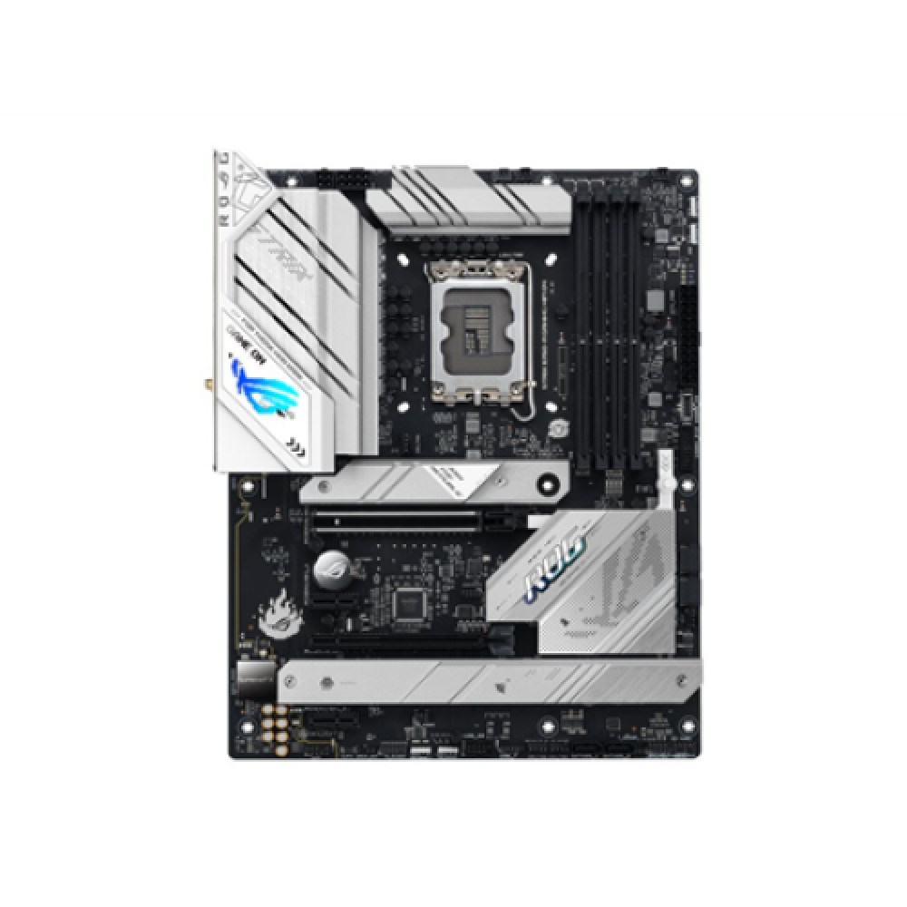 Asus , ROG STRIX B760-A GAMING WIFI D4 , Processor family Intel , Processor socket LGA1700 , DDR4 DIMM , Memory slots 4 , Supported hard disk drive interfaces SATA, M.2 , Number of SATA connectors 4 , Chipset Intel B760 , ATX
