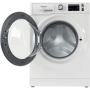 Hotpoint , NM11 846 WS A EU N , Washing machine , Energy efficiency class A , Front loading , Washing capacity 8 kg , 1400 RPM , Depth 60.5 cm , Width 59.5 cm , Display , Electronic , Drying capacity kg , Steam function , White