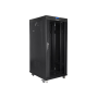 Lanberg , Rack cabinet 19 free-standing 27U/800x1200 (flat pack) with glass door, LCD , FF01-8227-12BL , Black