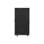 Lanberg , Rack cabinet 19 free-standing 27U/800x1200 (flat pack) with glass door, LCD , FF01-8227-12BL , Black