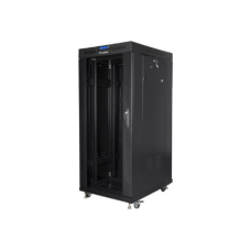 Lanberg , Rack cabinet 19 free-standing 27U/800x1200 (flat pack) with glass door, LCD , FF01-8227-12BL , Black