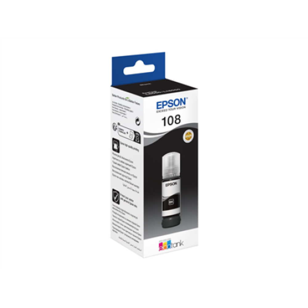 Epson 108 EcoTank , Ink Bottle , Black