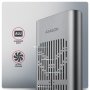 AXAGON USB-C 20Gbps Dual M.2 NVMe SSD CLONE MASTER Enclosure , EEM2-20GD