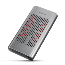 AXAGON USB-C 20Gbps Dual M.2 NVMe SSD CLONE MASTER Enclosure , EEM2-20GD
