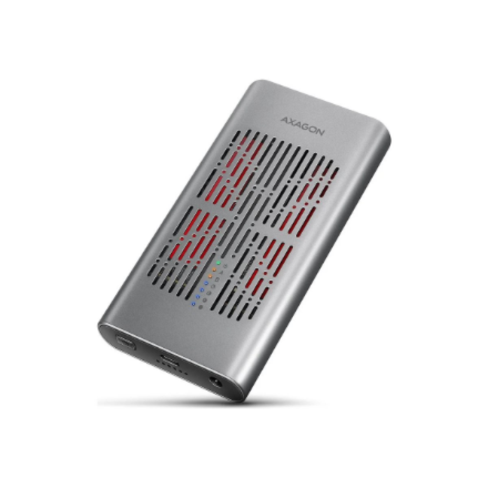 AXAGON USB-C 20Gbps Dual M.2 NVMe SSD CLONE MASTER Enclosure , EEM2-20GD