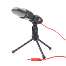 Gembird , Desktop microphone with a tripod , MIC-D-03 , Built-in microphone , 3.5 mm , Black