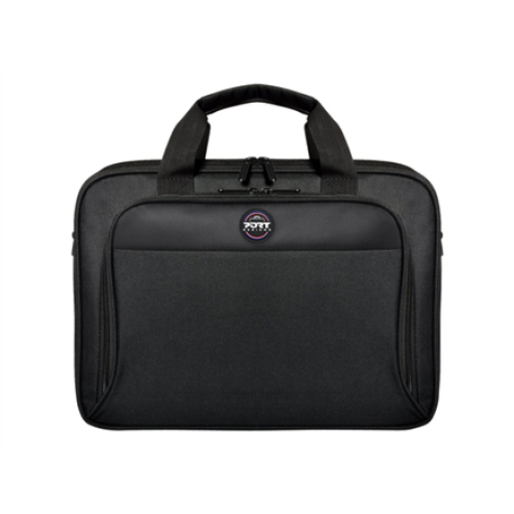 PORT DESIGNS , HANOI II Clamshell , Laptop case , Notebook , Black , Shoulder strap