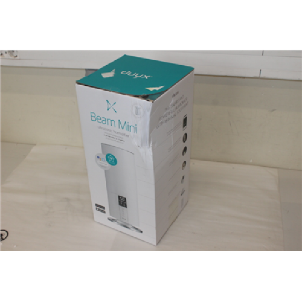 SALE OUT. Duux Beam Mini Smart Ultrasonic Humidifier, Gen2, White Duux Humidifier Gen 2 Beam Mini Smart 20 W, Water tank capacity 3 L, Suitable for rooms up to 30 m², Ultrasonic, Humidification capacity 300 ml/hr, White, DAMAGED PACKAGING