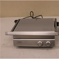 SALE OUT. Caso 02837 SteakChef Double Contact Grill, 2000 W, Stainless Steel , Caso Double Contact Grill , SteakChef , Contact grill , 2000 W , Stainless Steel , UNPACKED, MISSING SPATULA