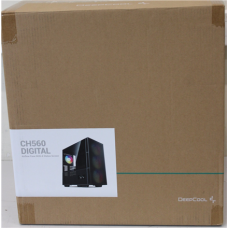 SALE OUT. Deepcool CH560 Digital MID TOWER CASE , Deepcool MID TOWER CASE , CH560 Digital , Side window , Mid-Tower , ATX PS2 , Black , DAMAGED PACKAGING, DENTED EDGE (BACK)