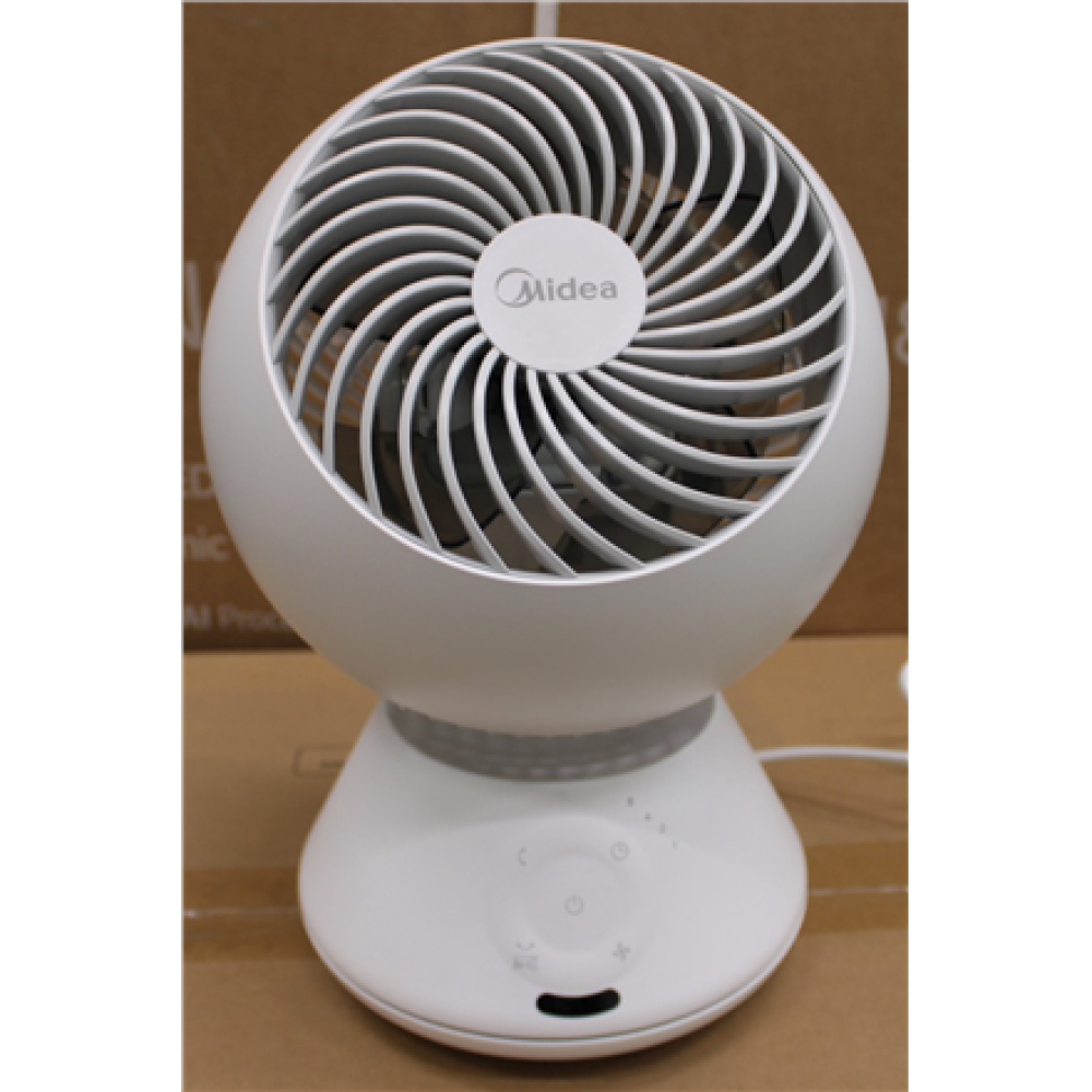 SALE OUT. , Midea Fan , MDF24JRW TurboForce , Table Fan , Number of speeds 5 , Oscillation , Remote control , White , DEMO