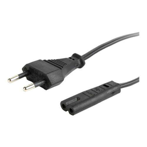Cablexpert , Power cord (C7), VDE approved , PC-184-075-1.8M , Black , CEE 7/16 to C7