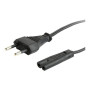 Cablexpert , Power cord (C7), VDE approved , PC-184-075-1.8M , Black , CEE 7/16 to C7