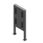 EDBAK , Floor stand , POK101 , 55 , Maximum weight (capacity) 80 kg , Black
