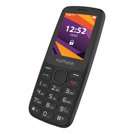 myPhone 6410 LTE , Black , 2.4 , TFT , 64 MB , 128 MB , Dual SIM , Nano SIM , USB version Type-C , Built-in camera , Main camera resolution 0.3 MP , 1400 mAh