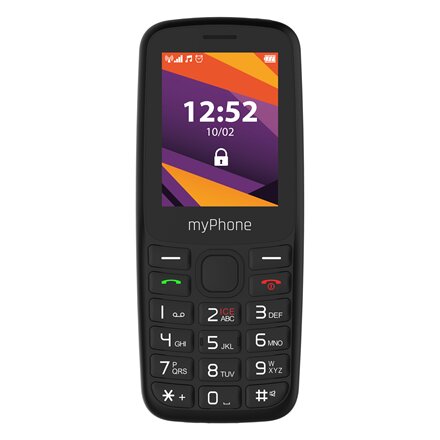 myPhone 6410 LTE , Black , 2.4 , TFT , 64 MB , 128 MB , Dual SIM , Nano SIM , USB version Type-C , Built-in camera , Main camera resolution 0.3 MP , 1400 mAh