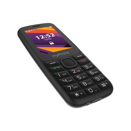 myPhone 6410 LTE , Black , 2.4 , TFT , 64 MB , 128 MB , Dual SIM , Nano SIM , USB version Type-C , Built-in camera , Main camera resolution 0.3 MP , 1400 mAh