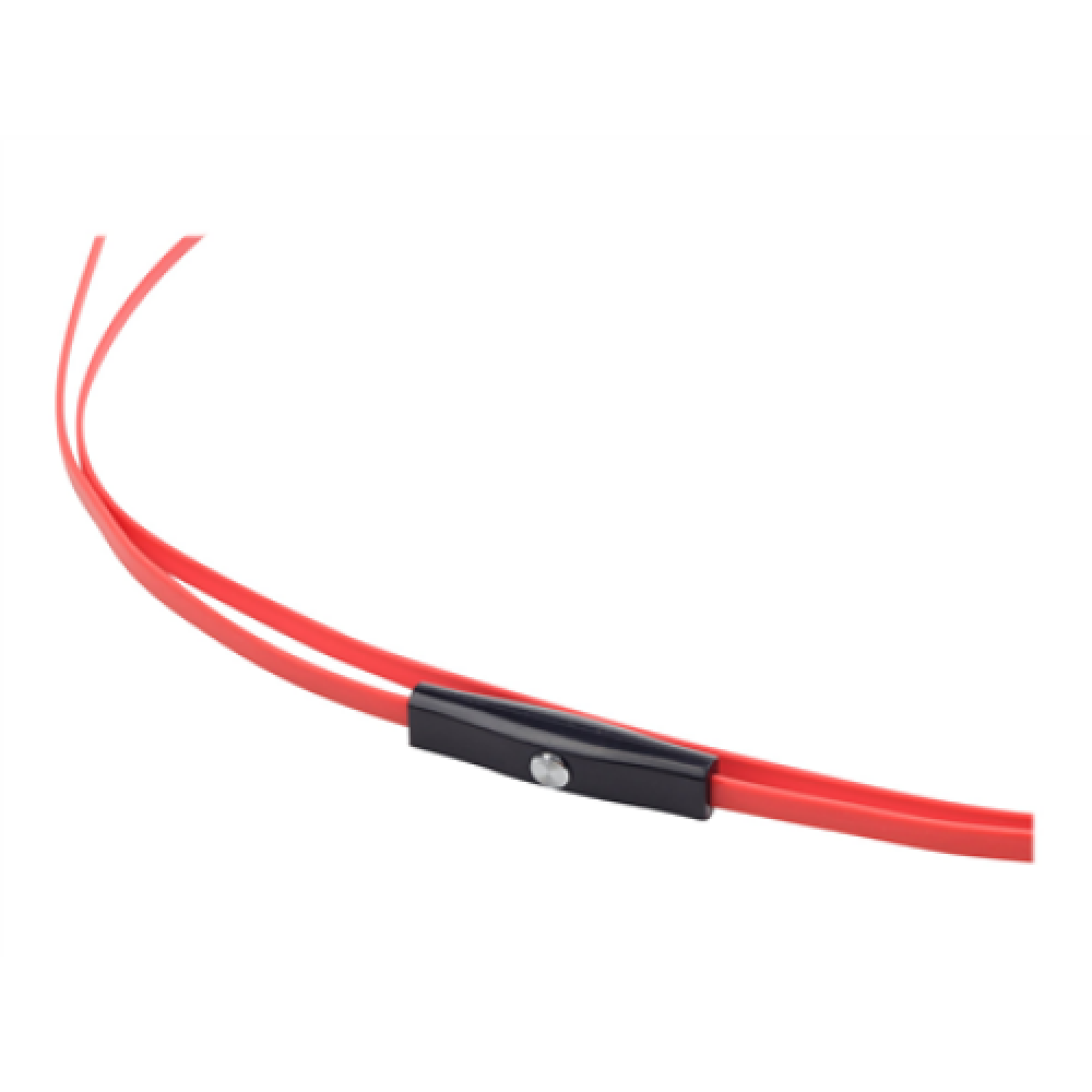 Gembird , Porto earphones with microphone and volume control with flat cable , Built-in microphone , 3.5 mm , Red/Black