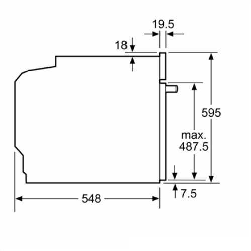 Bosch , Oven , HBG7721W1S , 71 L , Electric , Pyrolysis , Touch control , Convection , Height 59.5 cm , Width 59.4 cm , White
