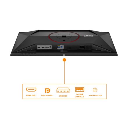 AOC , Q27G4ZDR , 27 , QD-OLED , QHD , 16:9 , 240 Hz , 0.03 ms , 2560 x 1440 pixels , 400 cd/m² , HDMI ports quantity 2 , Black