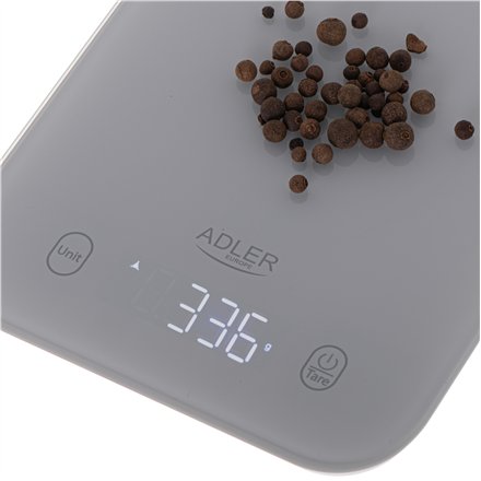 Adler Kitchen Scale , AD 3181g , Graduation 1 g , Display type LED , Grey