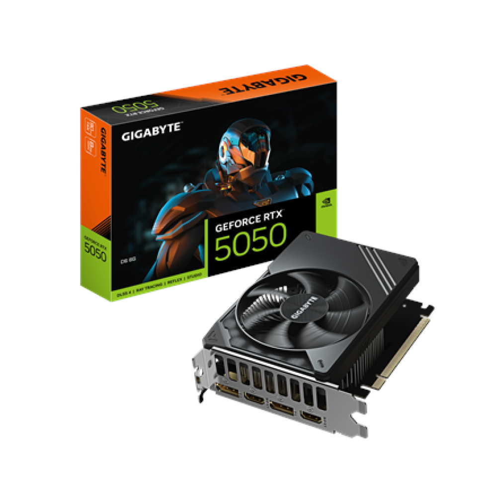 Gigabyte GeForce RTX 5050 D6 8G , NVIDIA , 8 GB , GeForce RTX 5050 , GDDR6 , HDMI ports quantity 2 , PCI-E 5.0