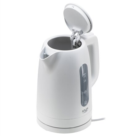 Adler Kettle , AD 1379w , Electric , 2200 W , 1.7 L , Polypropylene , 360° rotational base , White