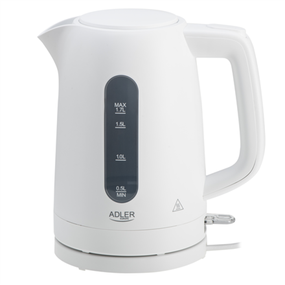 Adler Kettle , AD 1379w , Electric , 2200 W , 1.7 L , Polypropylene , 360° rotational base , White