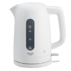Adler Kettle , AD 1379w , Electric , 2200 W , 1.7 L , Polypropylene , 360° rotational base , White