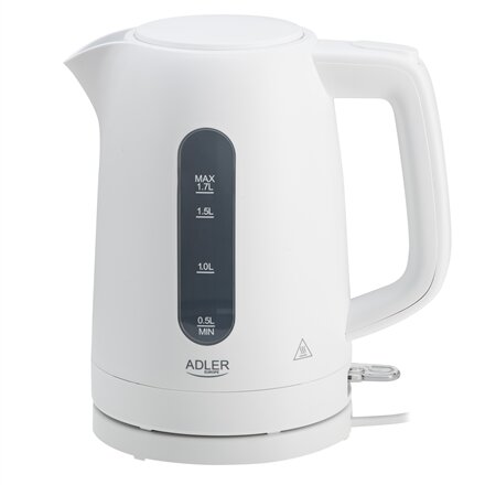 Adler Kettle , AD 1379w , Electric , 2200 W , 1.7 L , Polypropylene , 360° rotational base , White