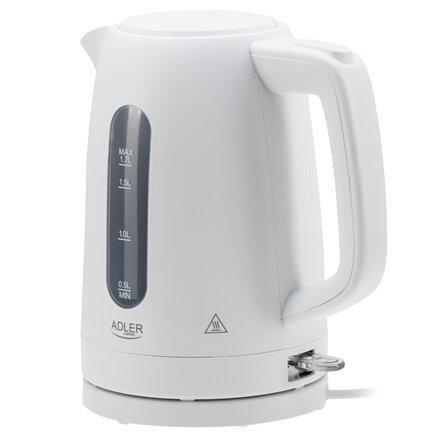 Adler Kettle , AD 1379w , Electric , 2200 W , 1.7 L , Polypropylene , 360° rotational base , White