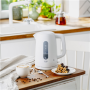 Adler Kettle , AD 1379w , Electric , 2200 W , 1.7 L , Polypropylene , 360° rotational base , White